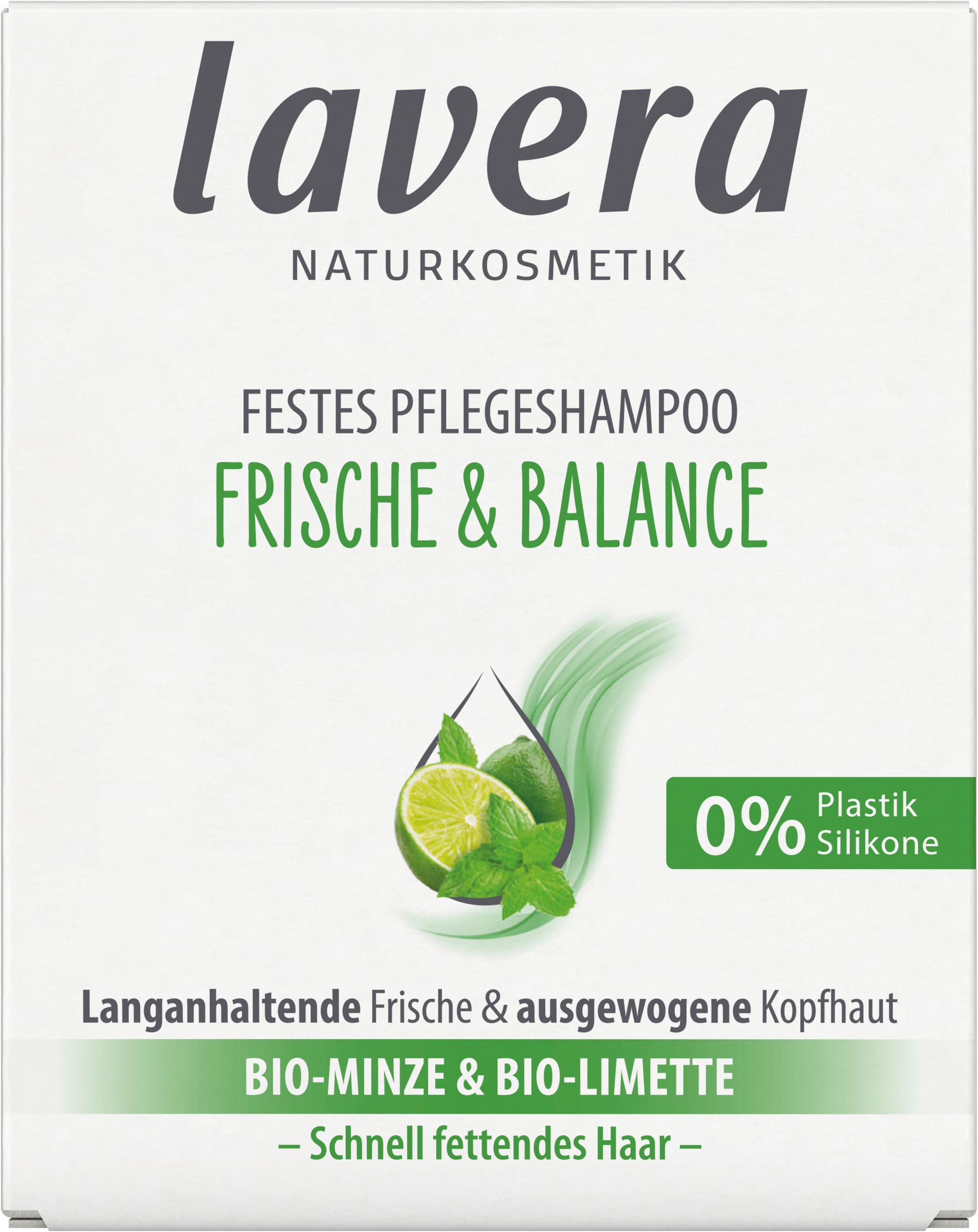 lavera Frische & Balance Festes Pflegeshampoo