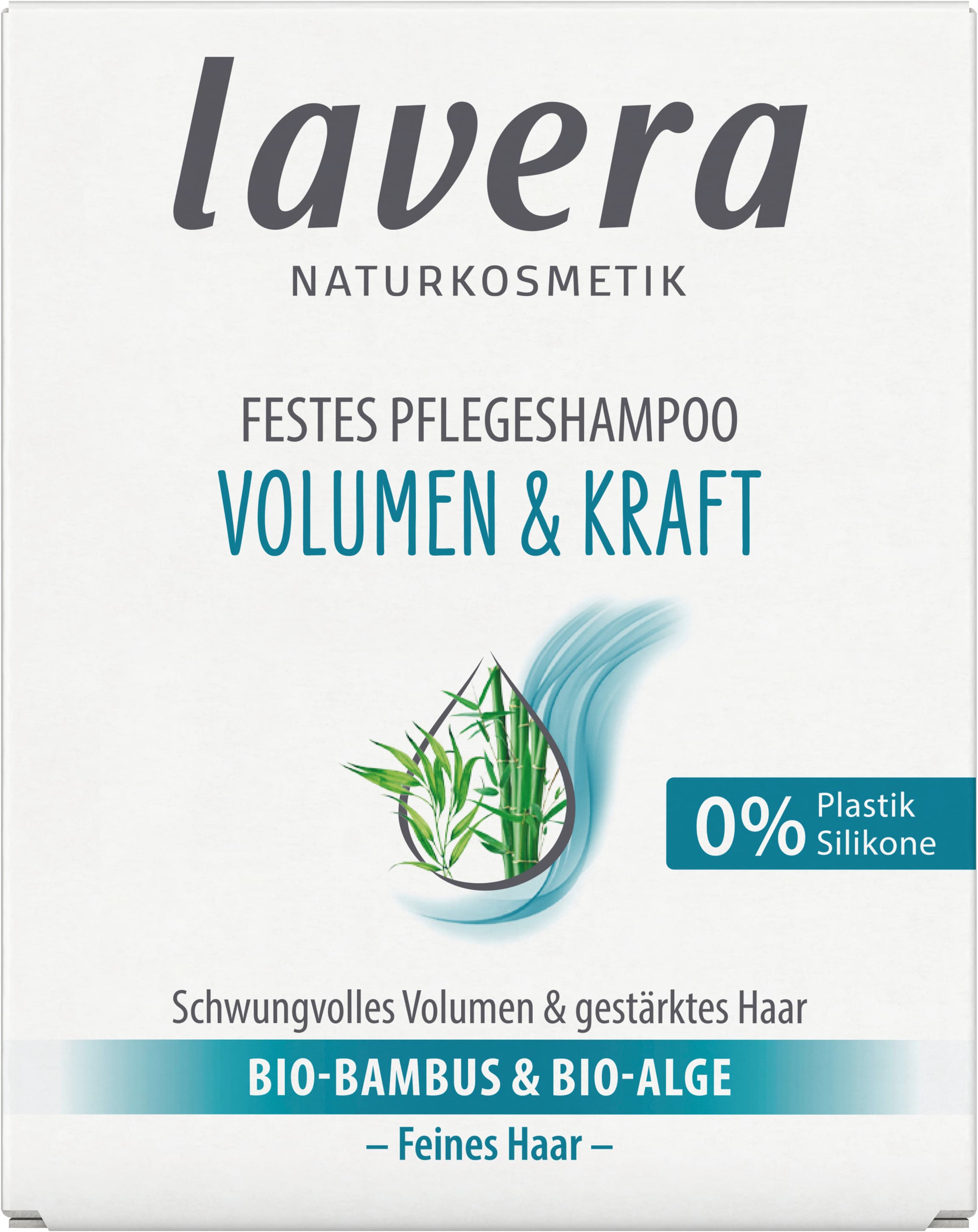 lavera Volumen & Kraft festes Pflegeshampoo