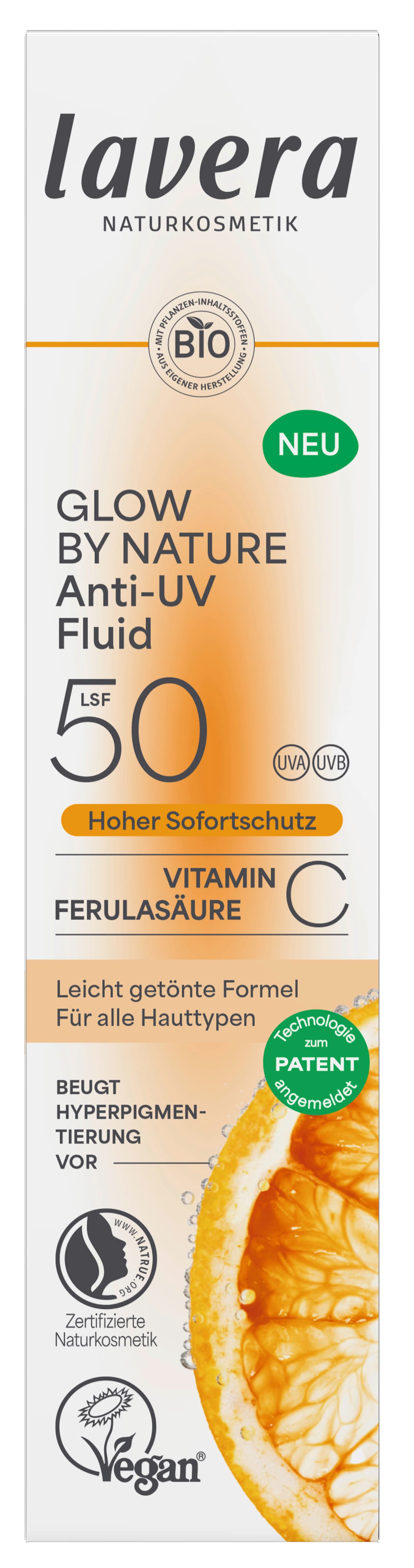 lavera Glow by Nature Anti-UV Fluid LSF 50
