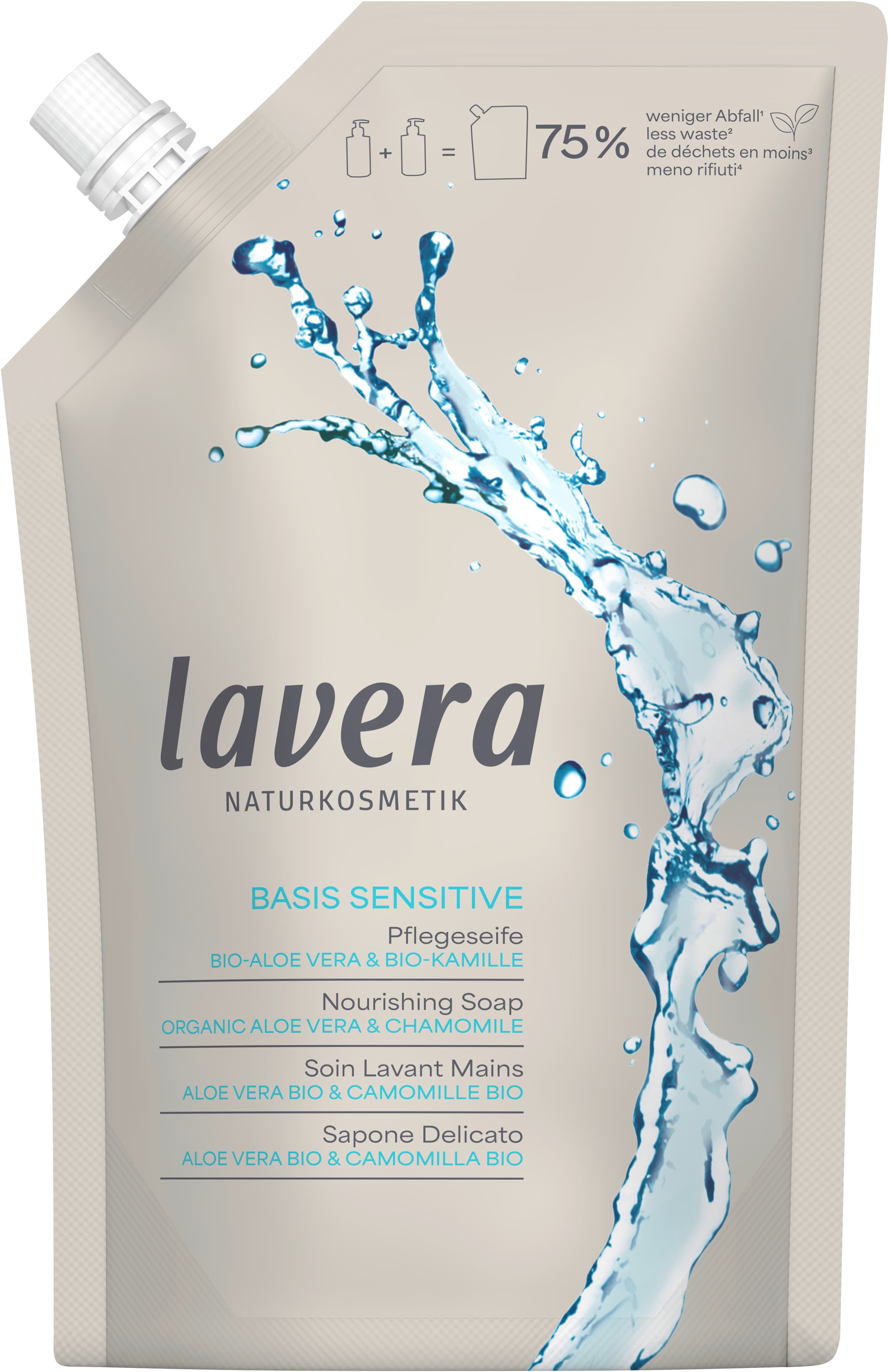 lavera PFLEGESEIFE BASIS SENSITIVE Nachfüllbeutel
