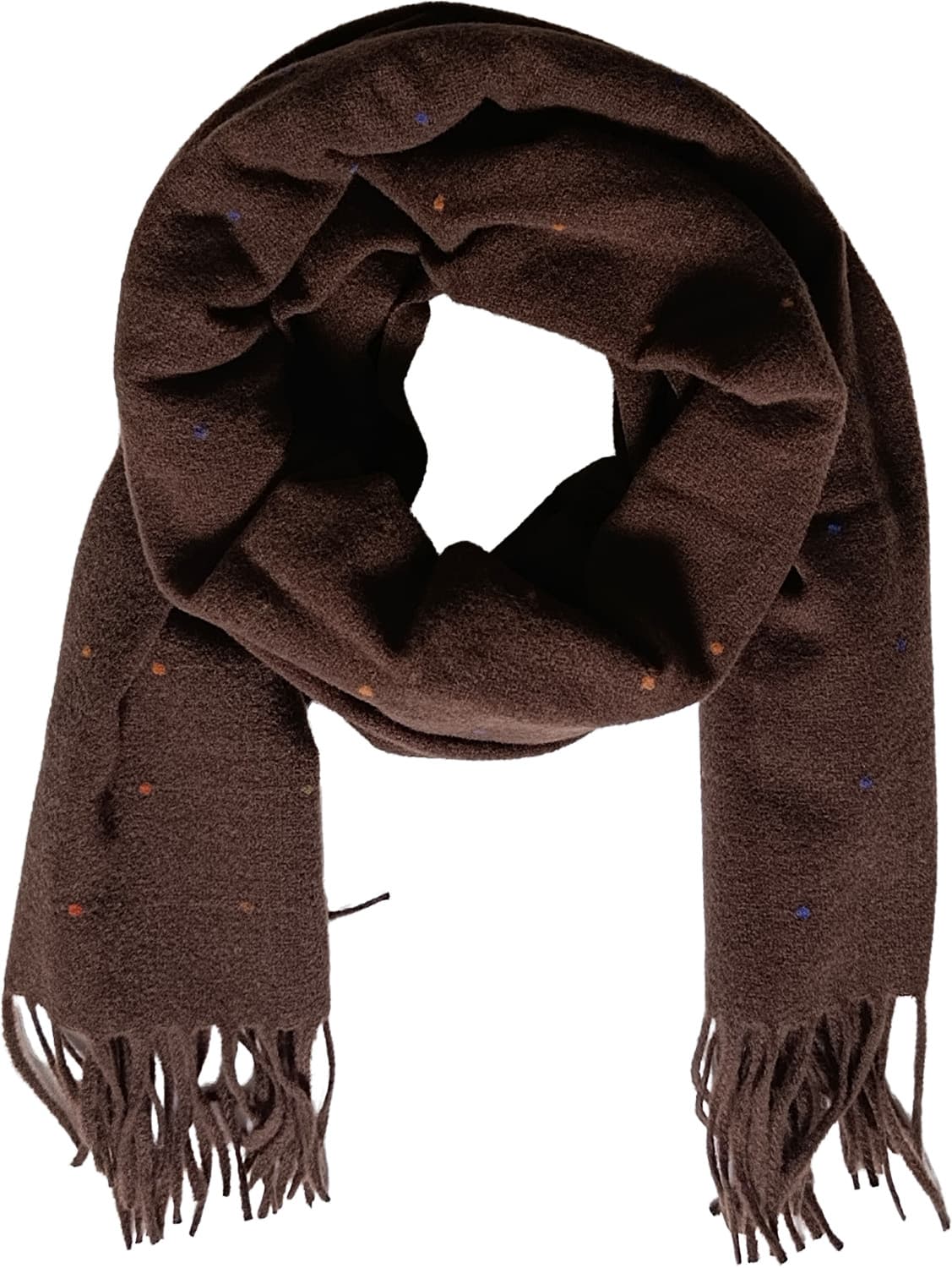 Webschal Dots mit Fransen