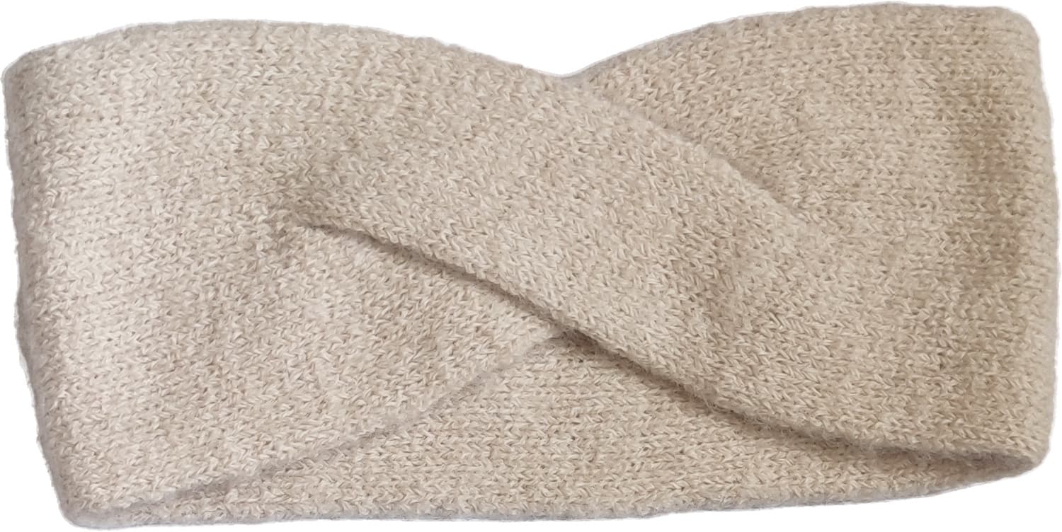 Strickstirnband Uni Melange