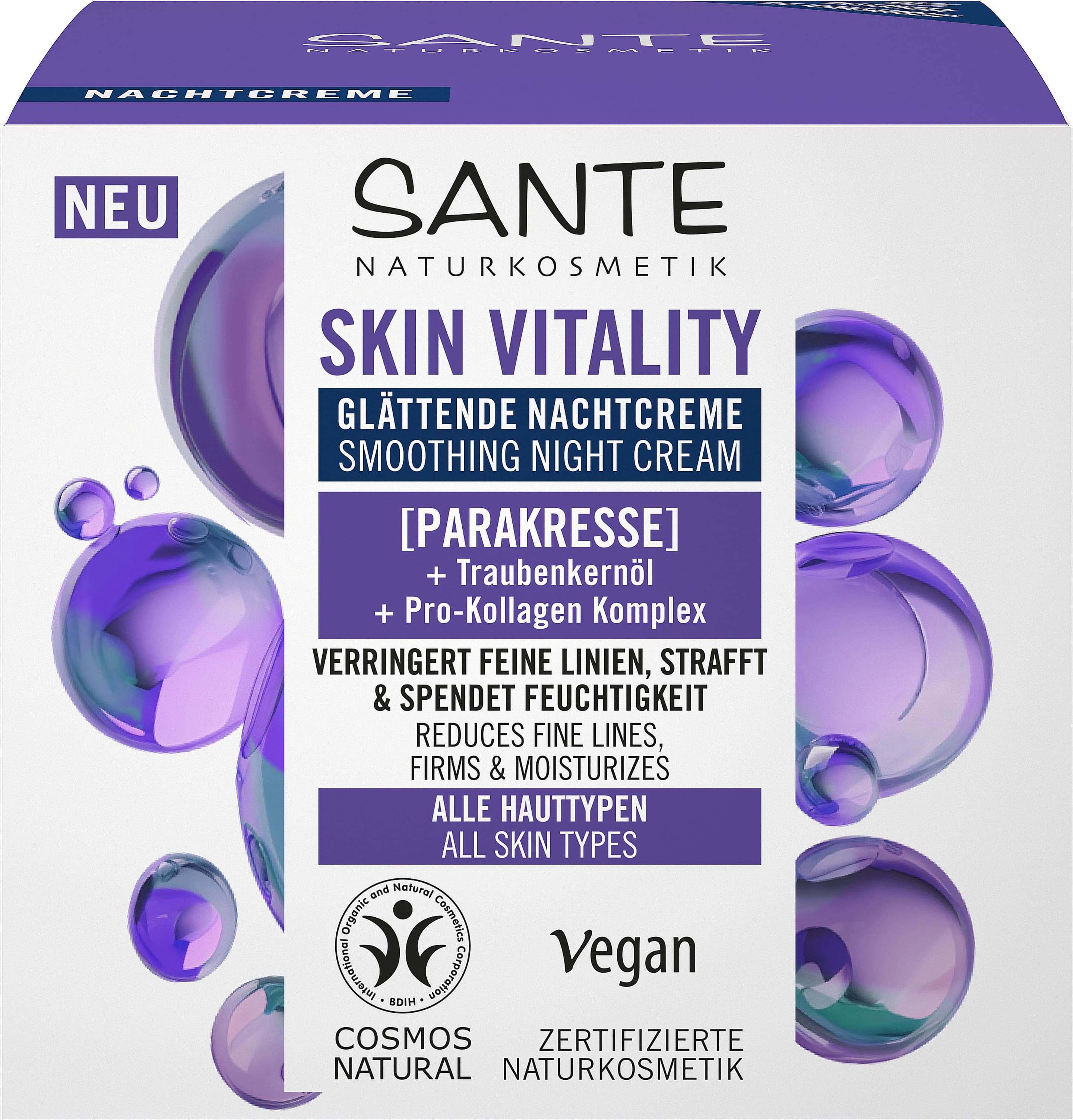 SANTE SKIN VITALITY Glättende Nachtcreme