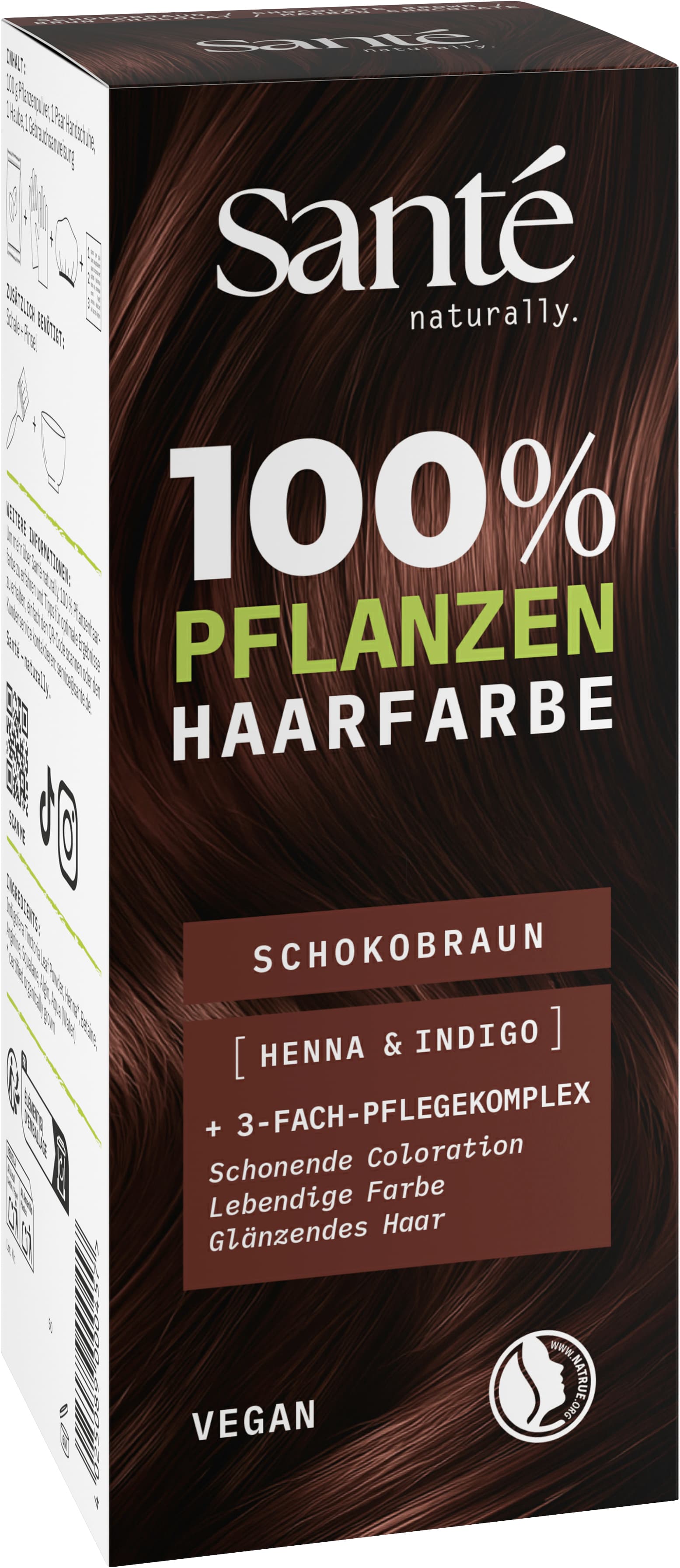 SANTE 100% Pflanzen Haarfarbe Schokobraun