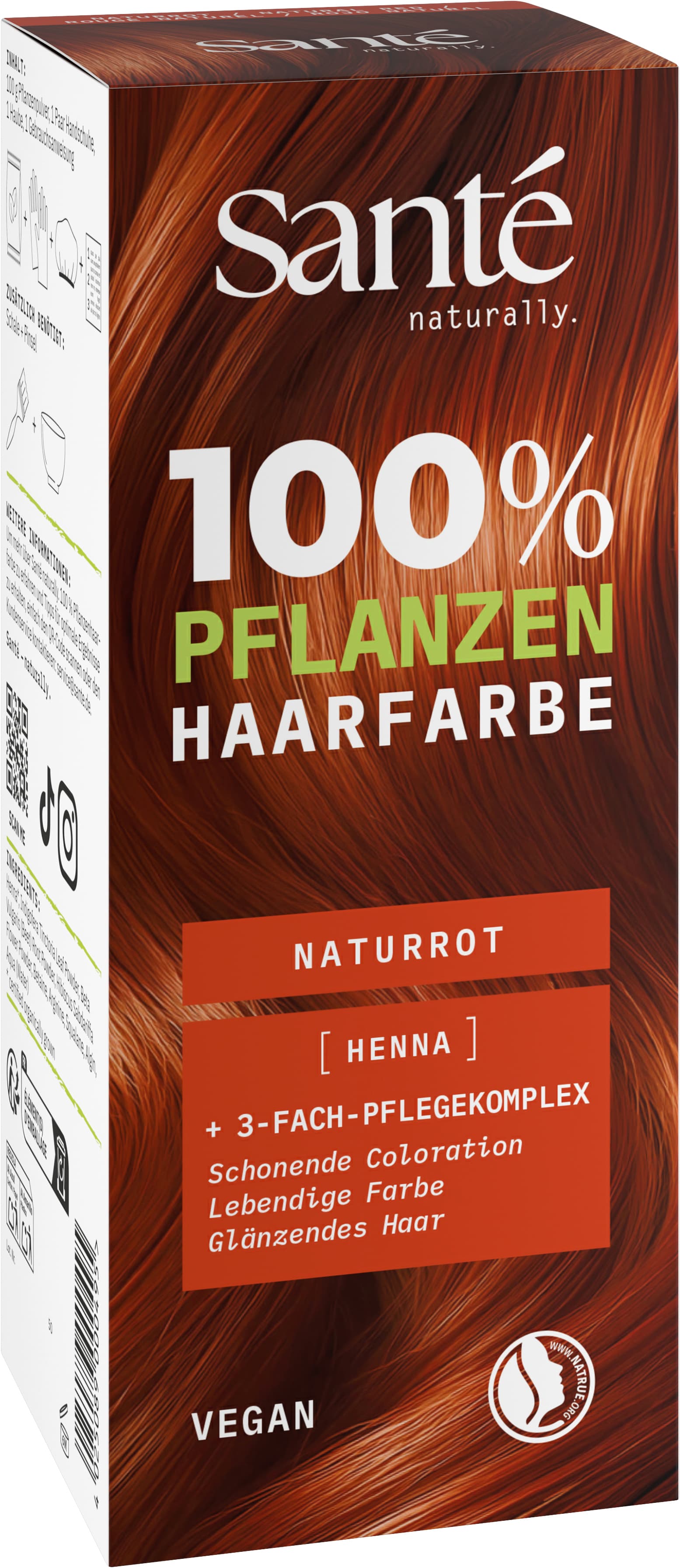 SANTE 100% Pflanzen Haarfarbe Naturrot