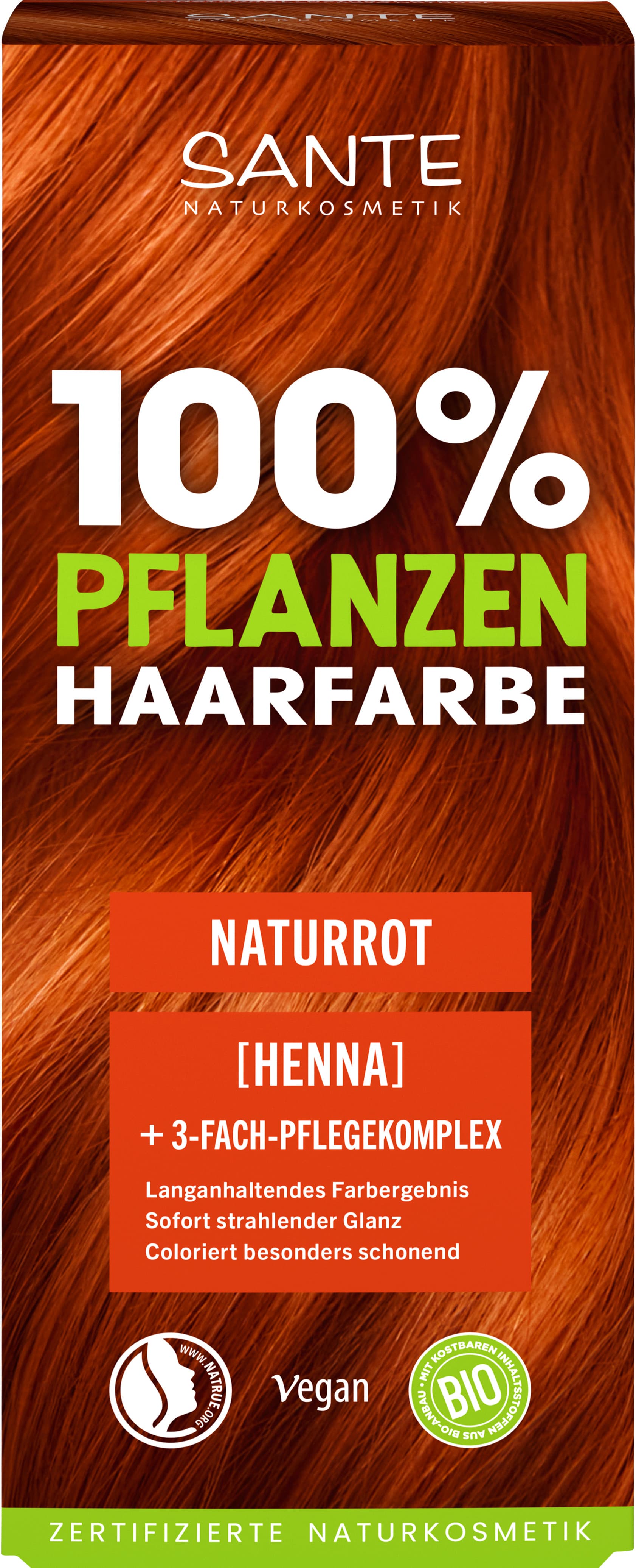 SANTE 100% Pflanzen Haarfarbe Naturrot