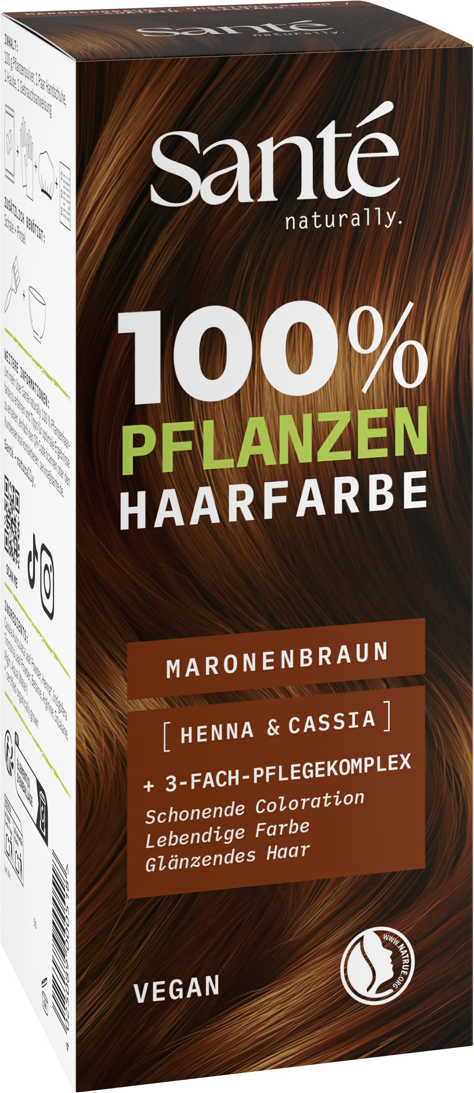 SANTE 100% Pflanzen Haarfarbe Maronenbraun