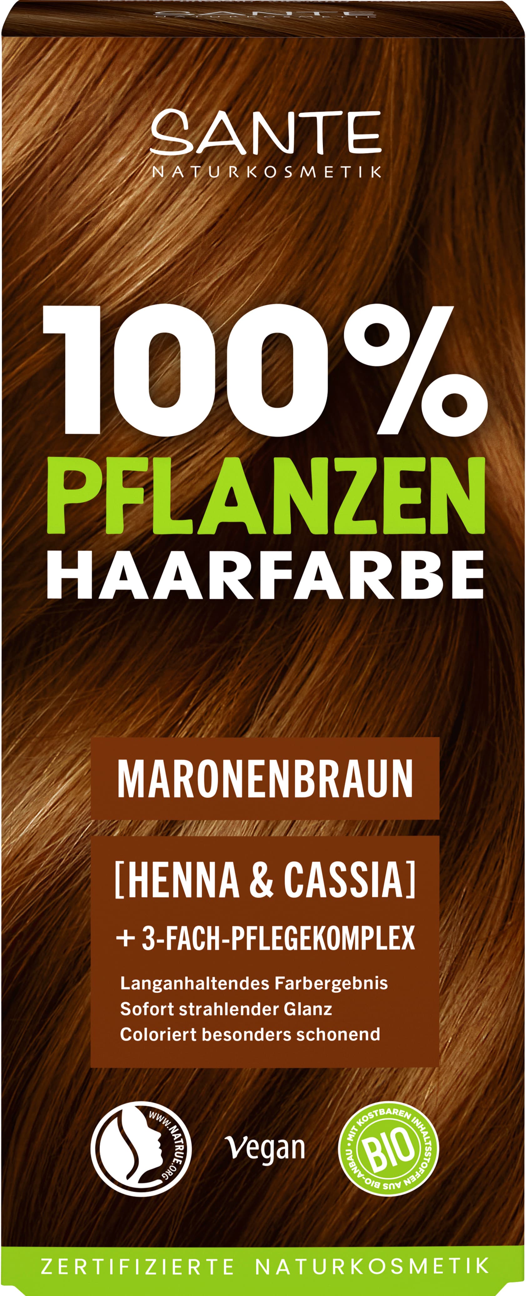 SANTE 100% Pflanzen Haarfarbe Maronenbraun
