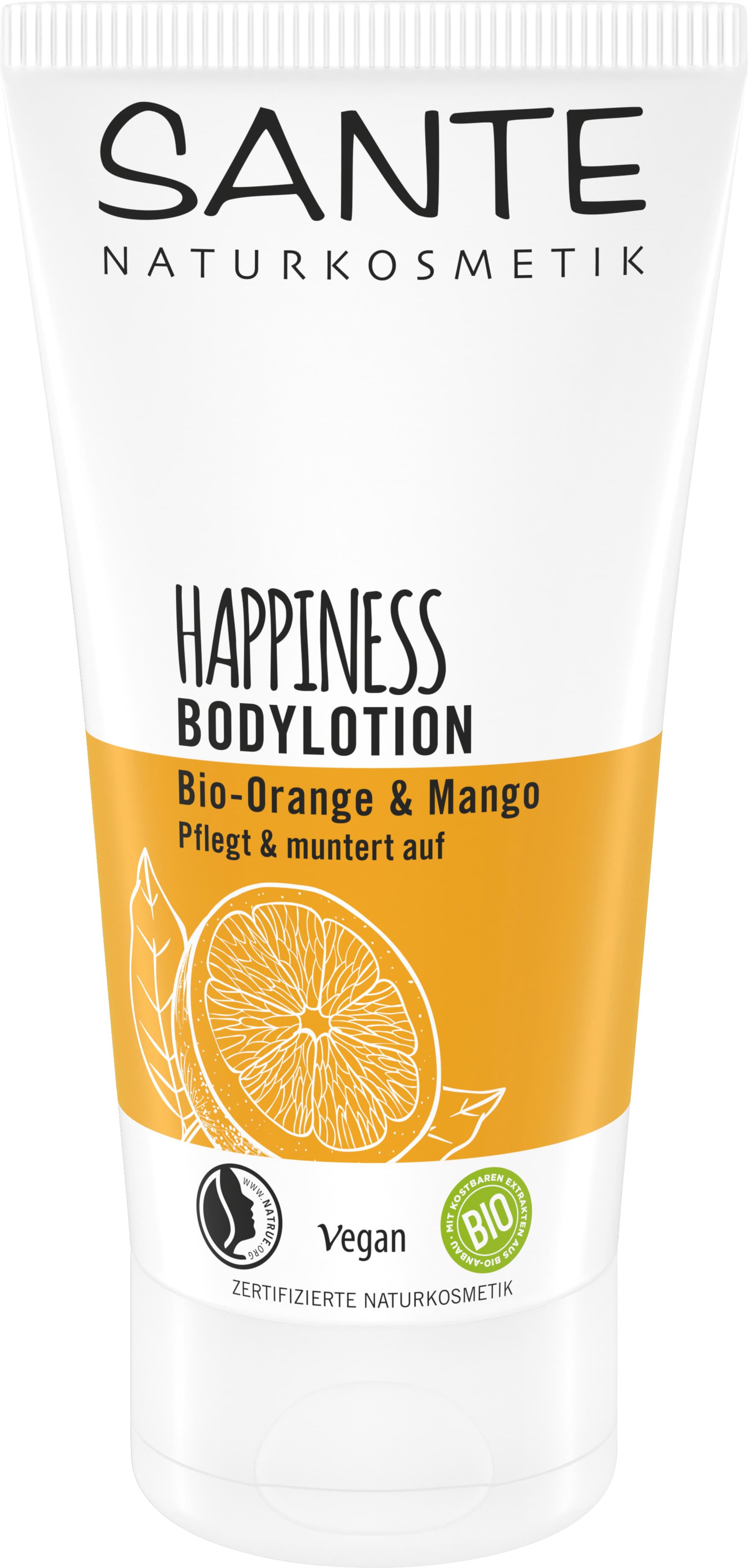 SANTE Telové mlieko Happiness Bio pomaranč a mango
