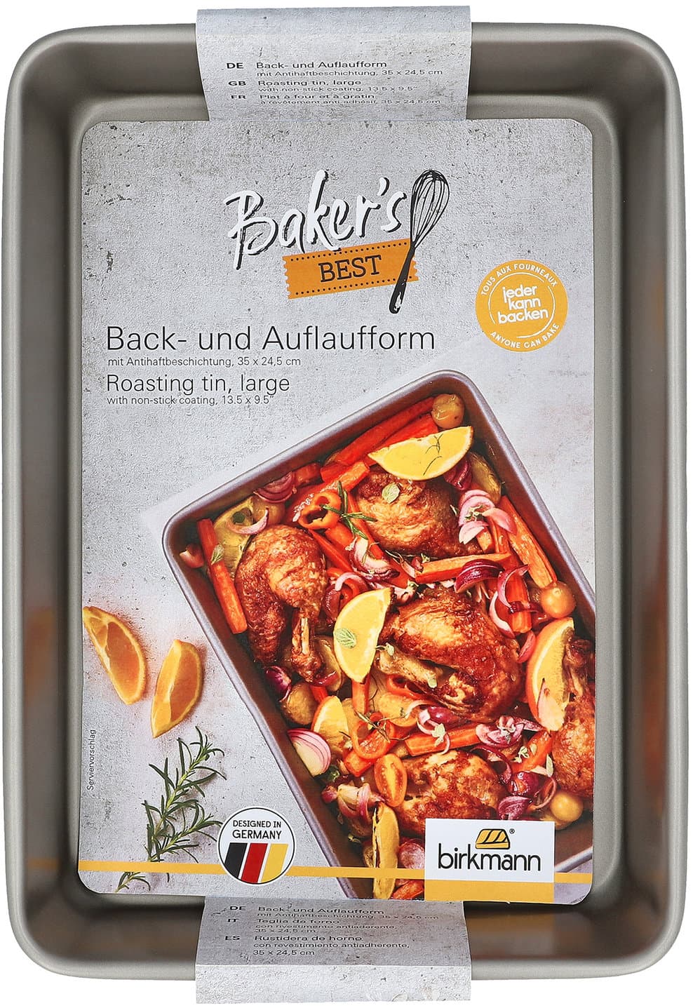 RBV Birkmann Baker's Back-& Auflaufform 35x25,5cm