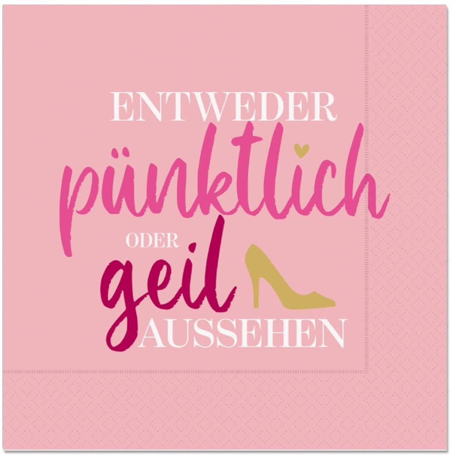 Geschenk für Dich Serviette Pump 33x33cm