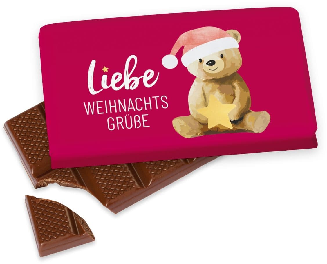 Geschenk für Dich Schokolade Liebe Weihnachtsgrüße