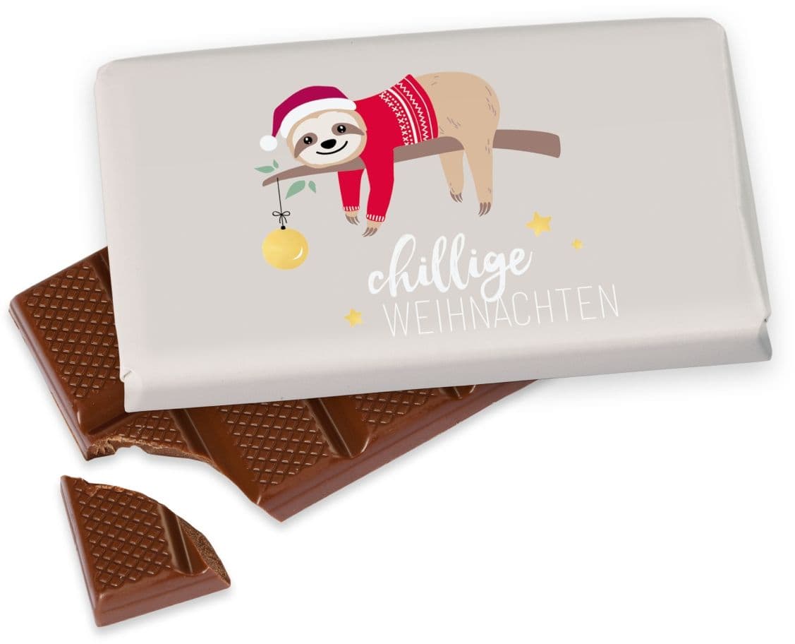 Geschenk für Dich Schokolade Chillige Weihnachten