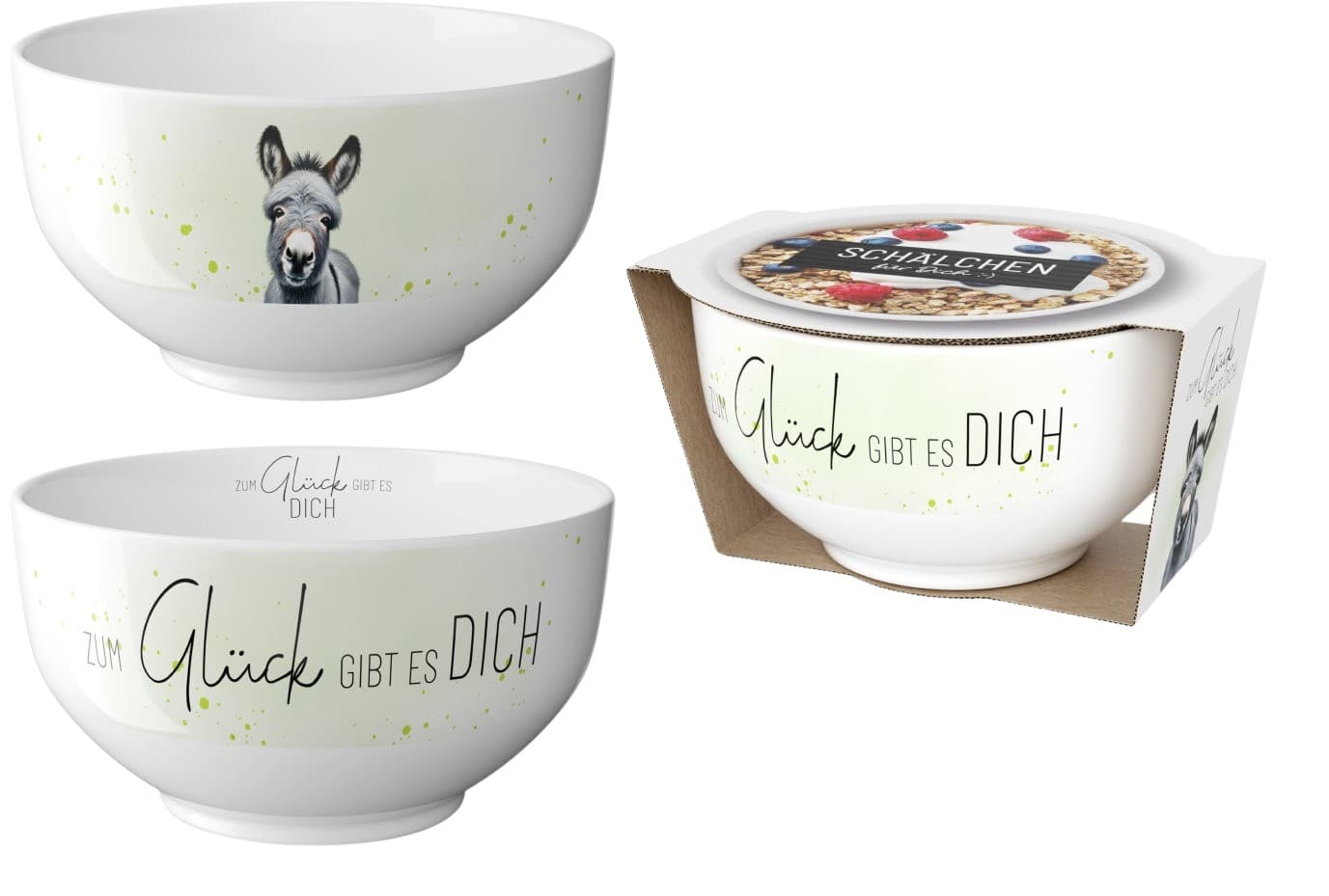 Geschenk für Dich Schälchen Zum Glück gibt es dich