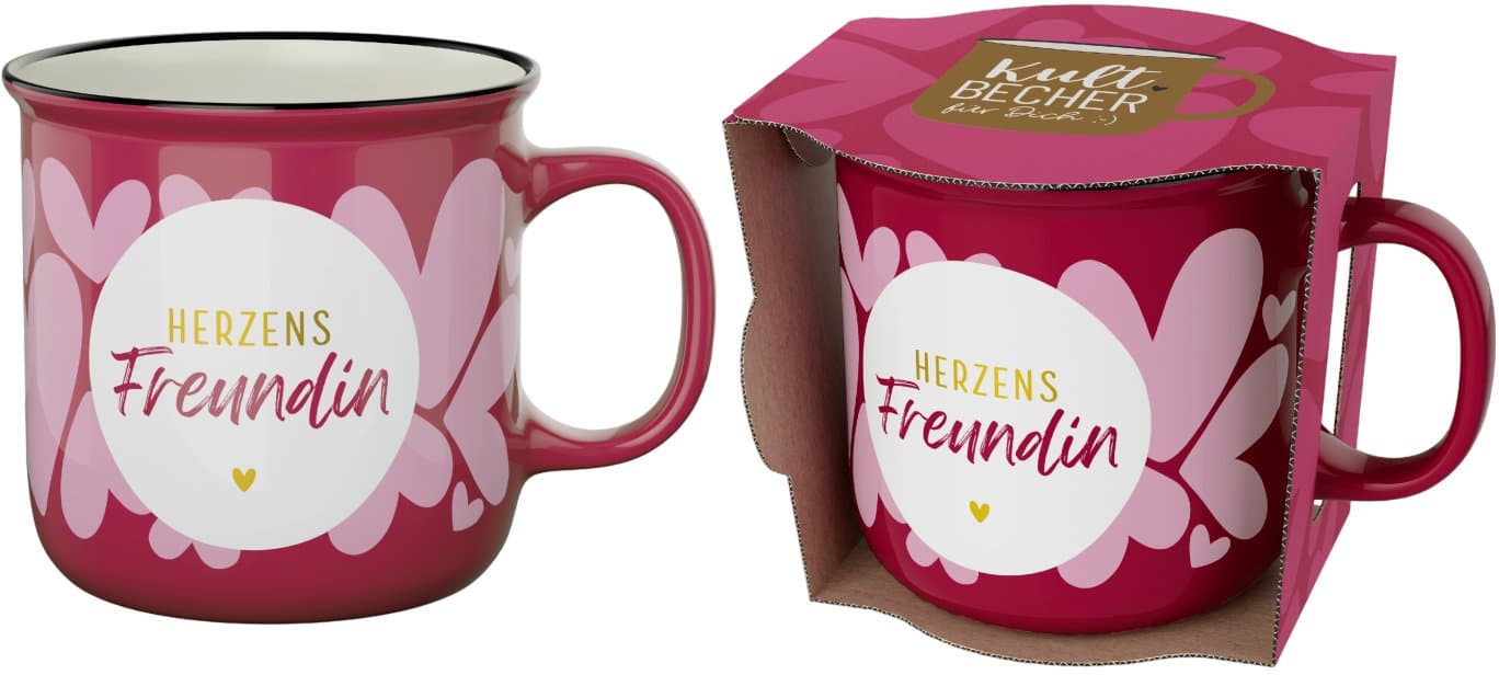 Geschenk für Dich Kultbecher Herzensfreundin 250ml