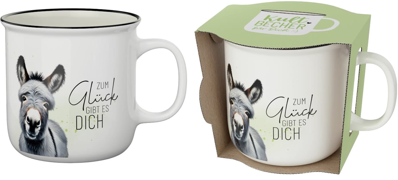 Geschenk für Dich Kultbecher Zum Glück gibt es dich 250ml