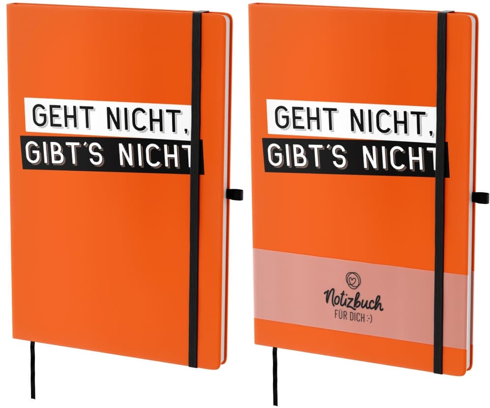 Geschenk für Dich Notizbuch A5 Geht nicht, gibt's nicht