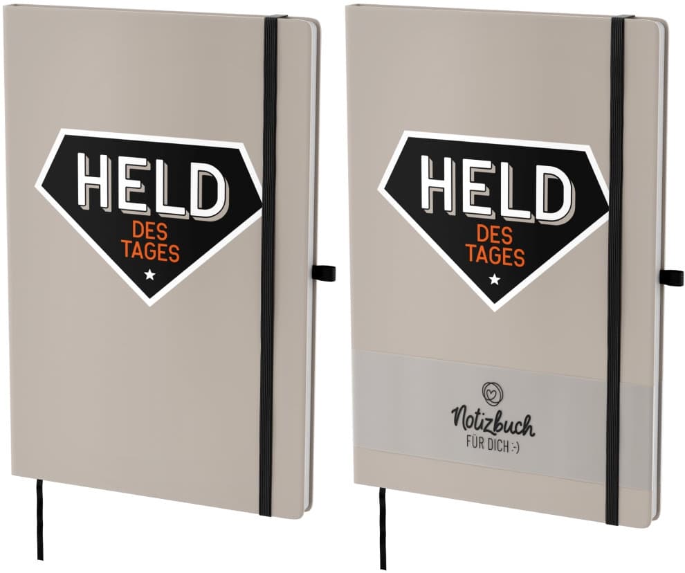 Geschenk für Dich Notizbuch A5 Held des Tages