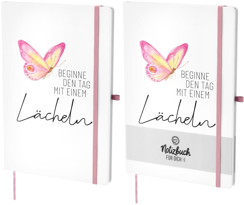 Geschenk für Dich Notizbuch Beginne den Tag mit einem lächeln