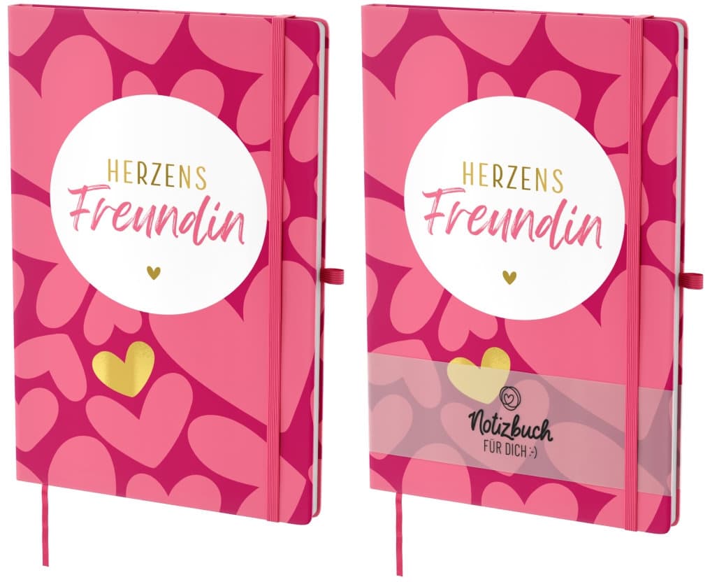 Geschenk für Dich Notizbuch A5 Herzens Freundin