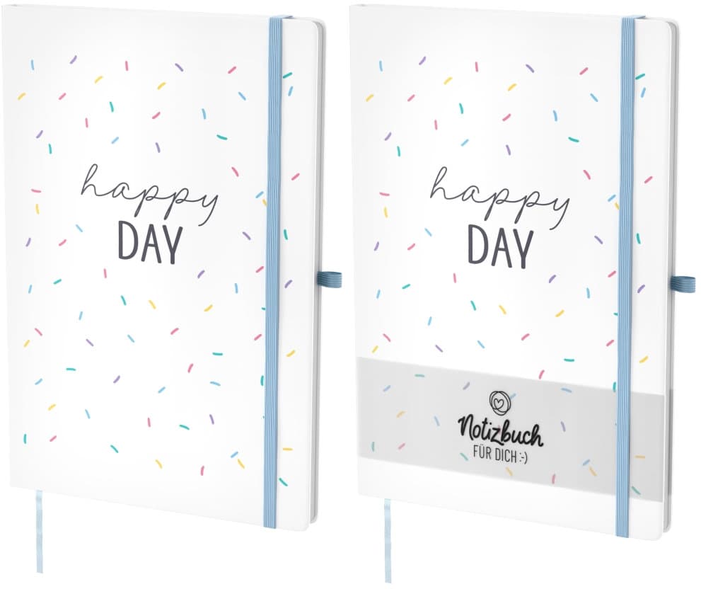 Geschenk für Dich Notizbuch A5 Happy Day