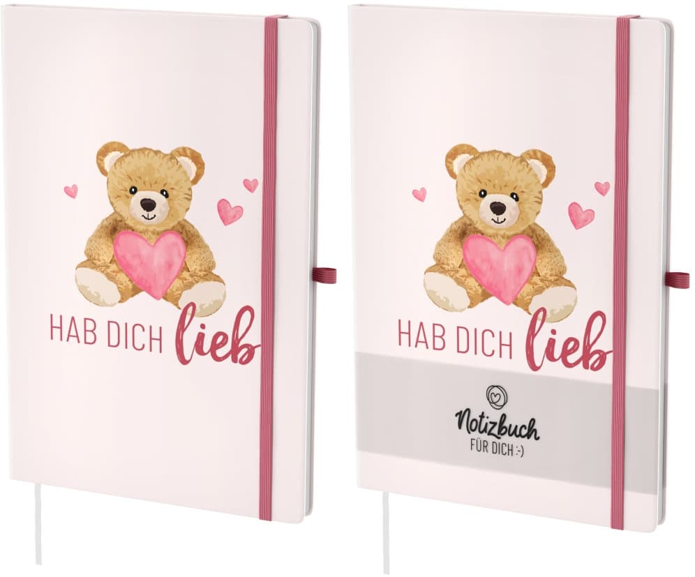 Geschenk für Dich Notizbuch A5 Hab Dich lieb
