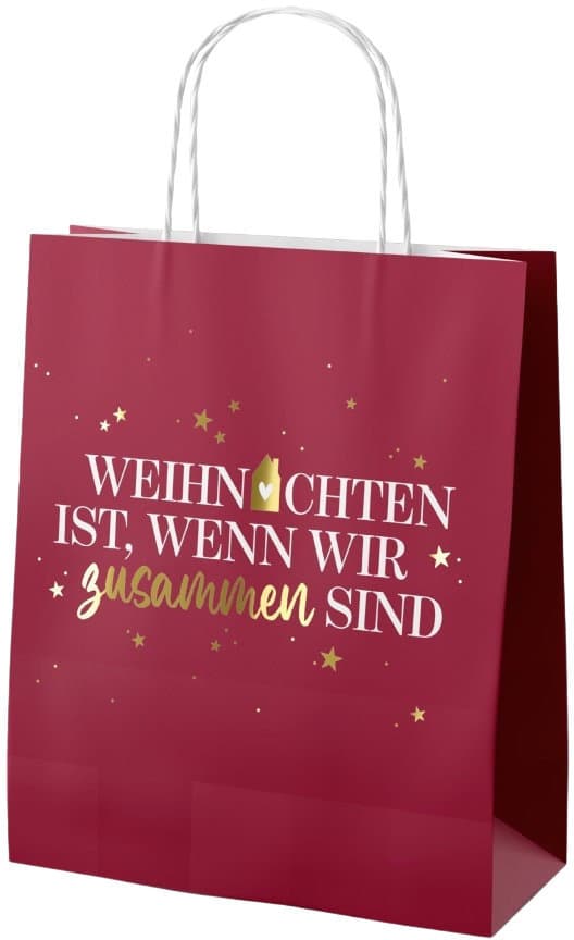 Geschenk für Dich Geschenktüte Weihnachten ist, wenn wir zusammen sind