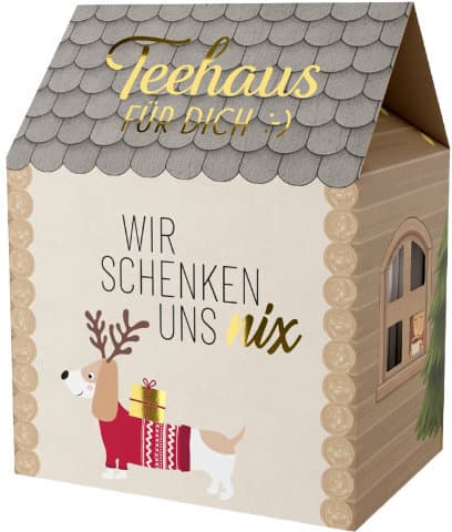 Geschenk für Dich Teehaus Wir schenken uns nix