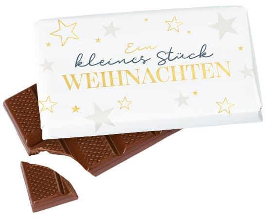 Geschenk für Dich Schokolade Ein kleines Stück Weihnachten