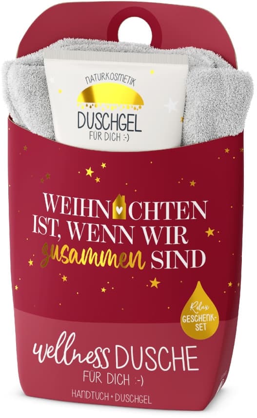 Geschenk für Dich Wellnessdusche Weihnachten ist, wenn wir zusammen sind