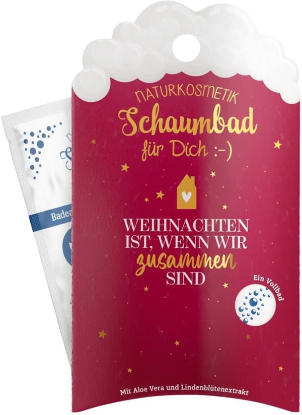 Geschenk für Dich Schaumbad Weihnachten ist, wenn wir zusammen sind