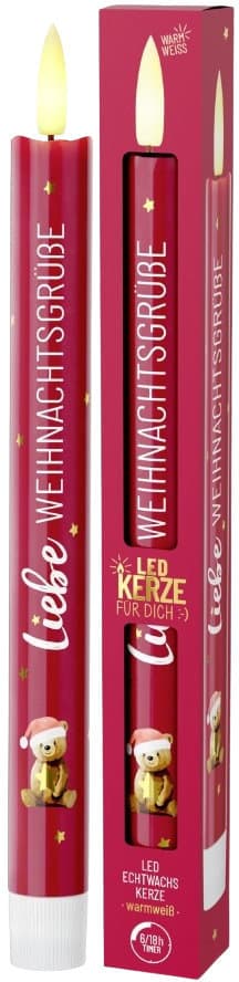 Geschenk für Dich LED-Kerze Liebe Weihnachtsgrüße