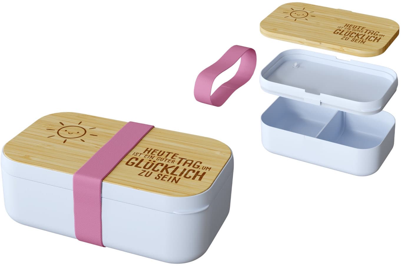 Geschenk für Dich Brotdose Heute ist ein guter Tag, um glücklich zu sein 970ml