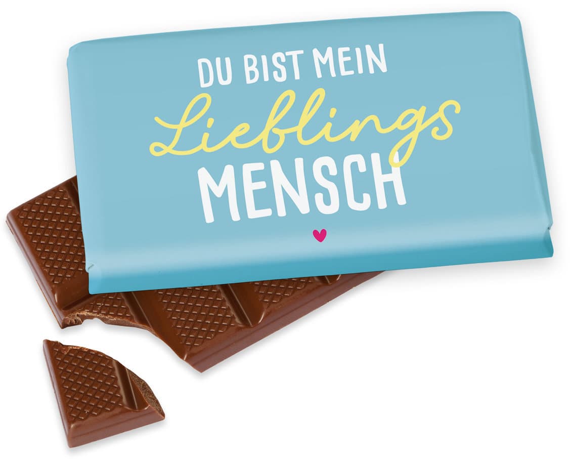 Geschenk für Dich Schokolade Du bist mein Lieblingsmensch
