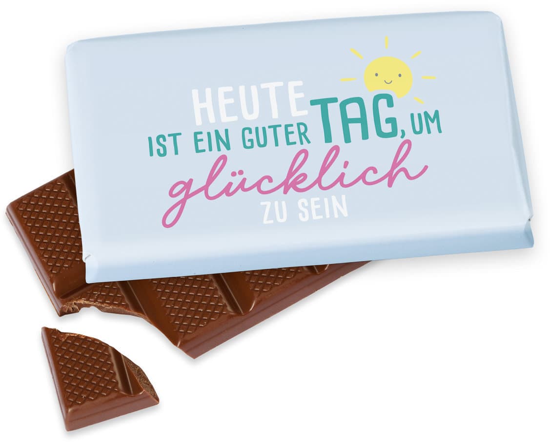 Geschenk für Dich Schokolade Heute ist ein guter Tag, um glücklich zu sein