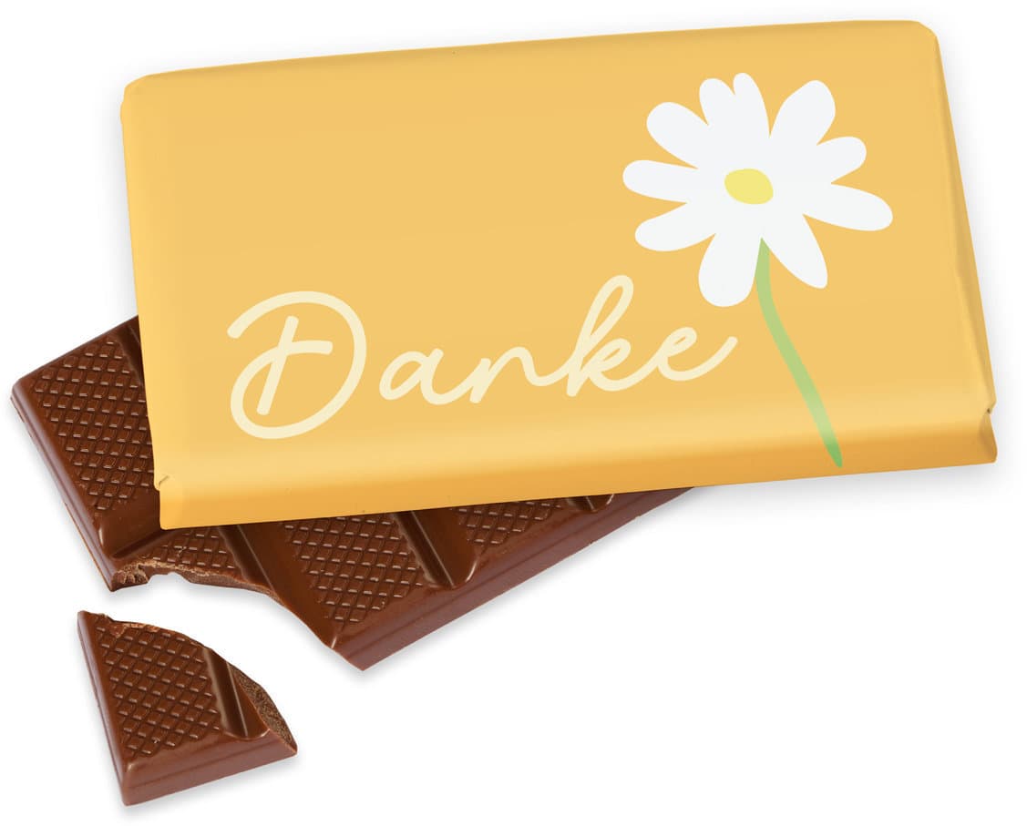 Geschenk für Dich Schokolade Danke