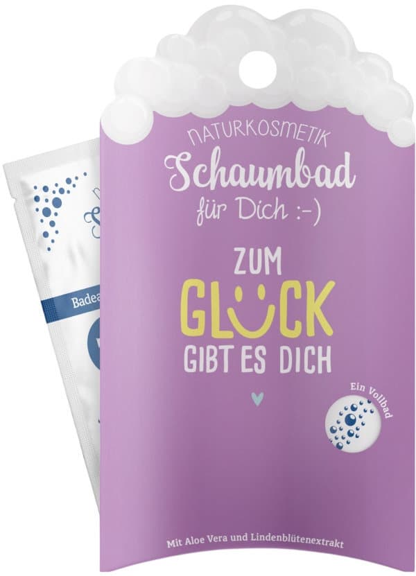 Geschenk für Dich Schaumbad Zum Glück gibt es Dich