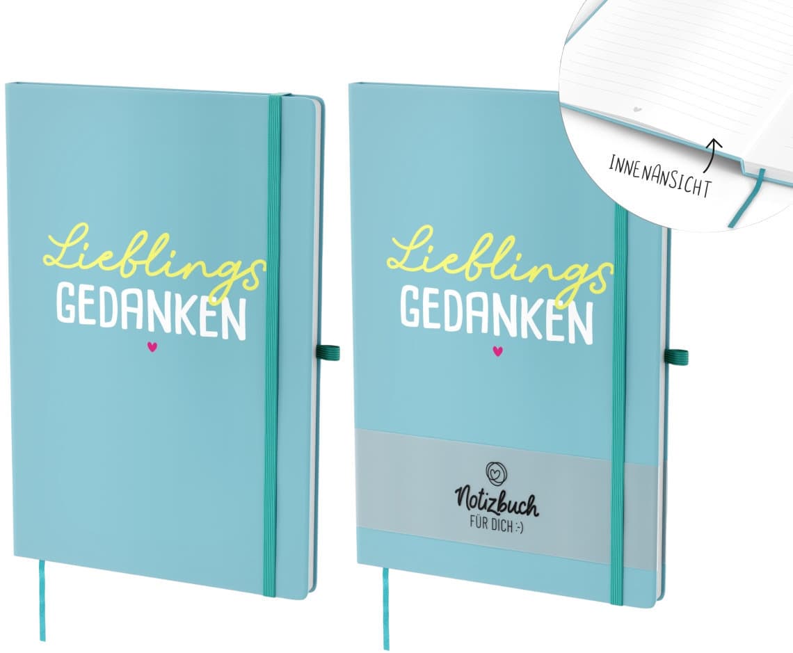 Geschenk für Dich Notizbuch Lieblingsgedanken