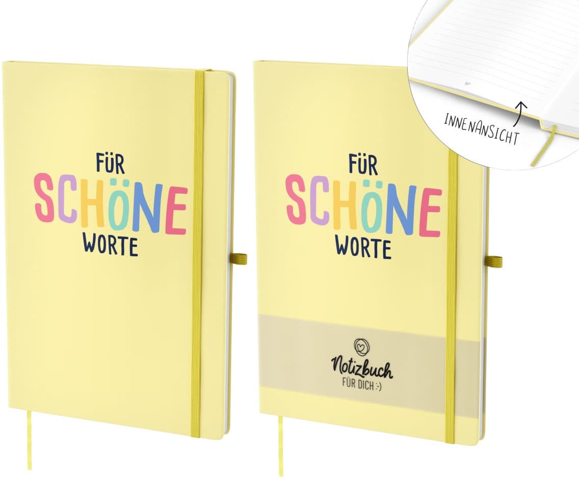 Geschenk für Dich Notizbuch Für schöne Worte