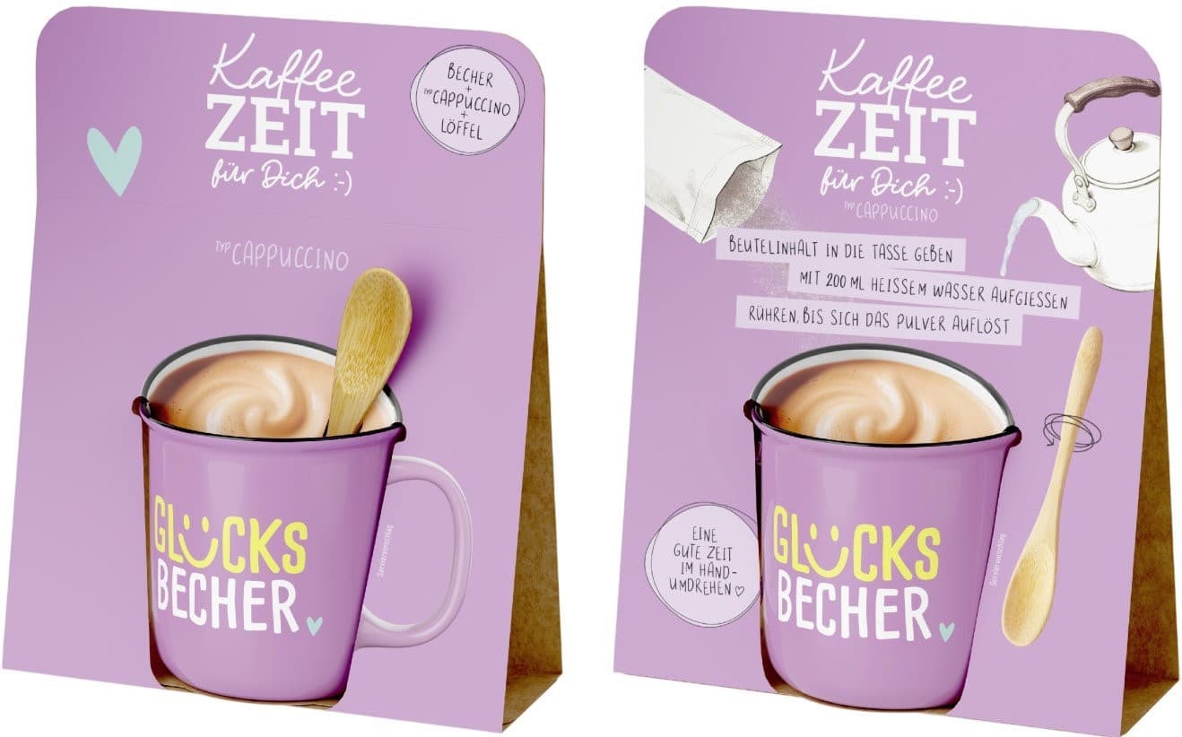 Geschenk für Dich Kaffeezeit Glücksbecher