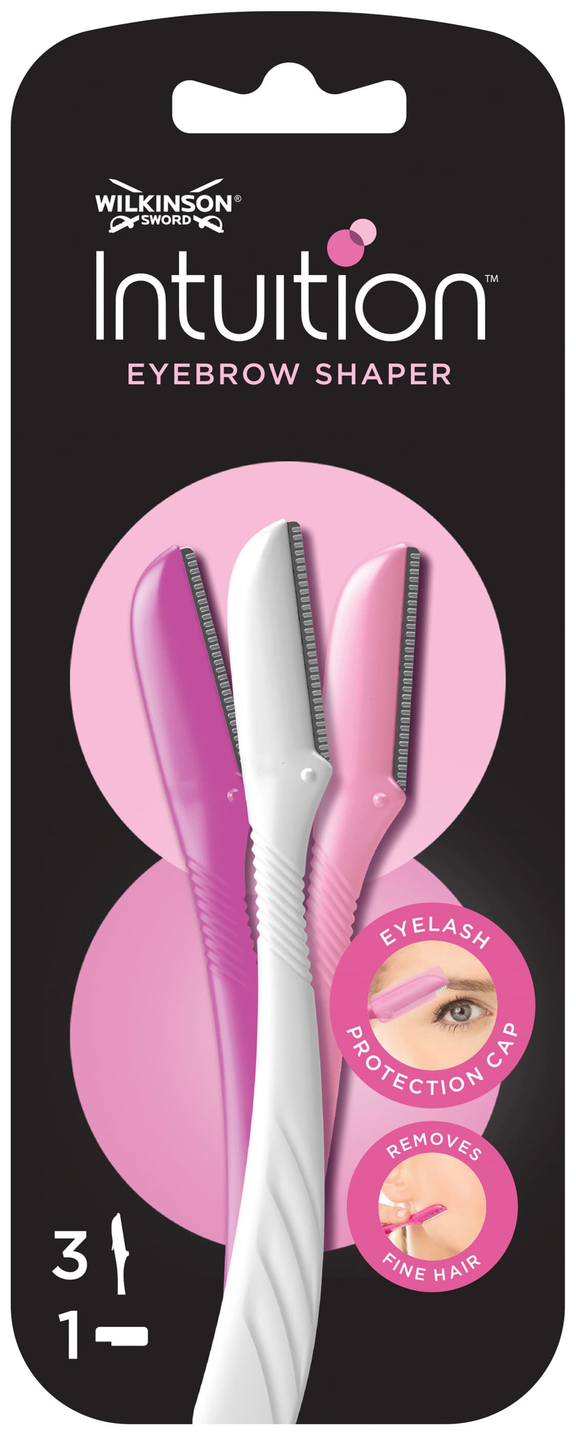 WILKINSON SWORD Intuition Perfect Finish Augenbrauen Rasierer
