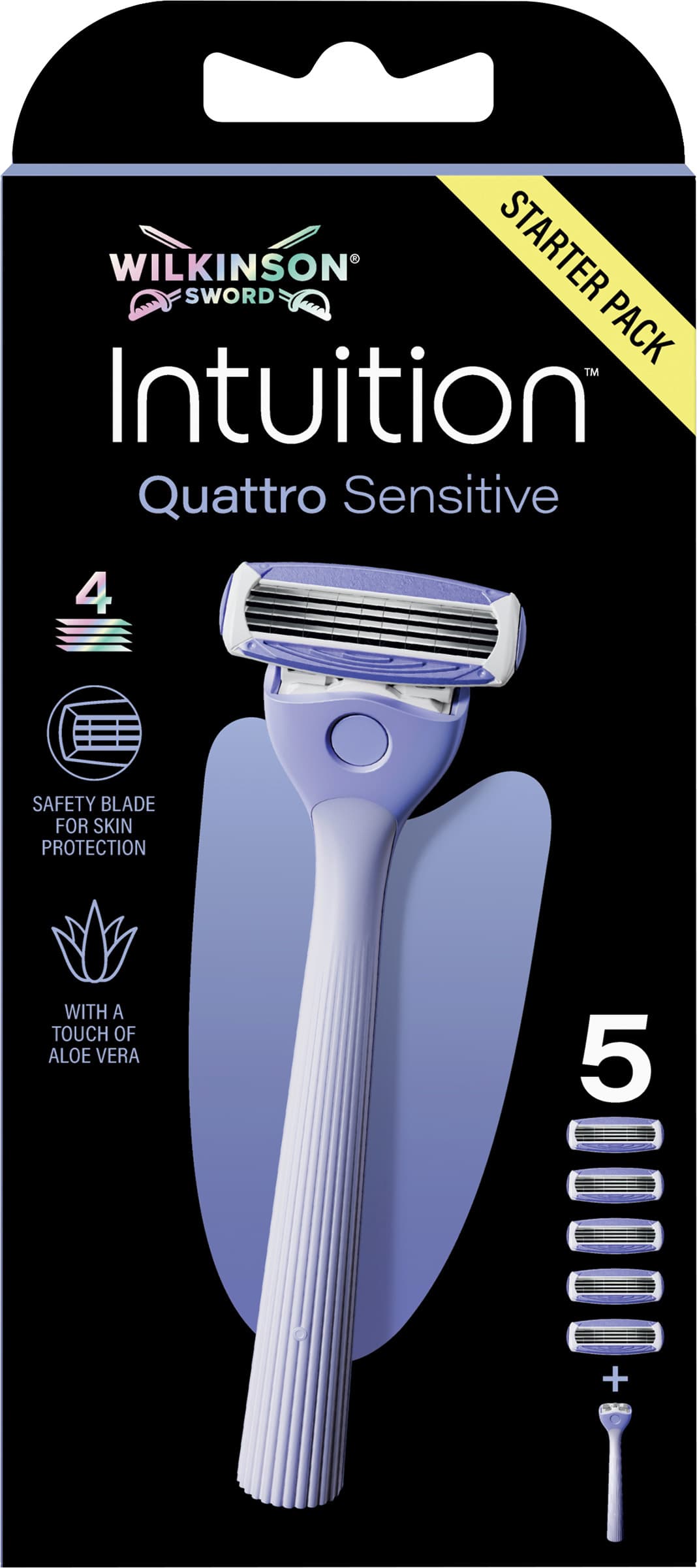Wilkinson Intuition Quattro Sensitive Starterpack