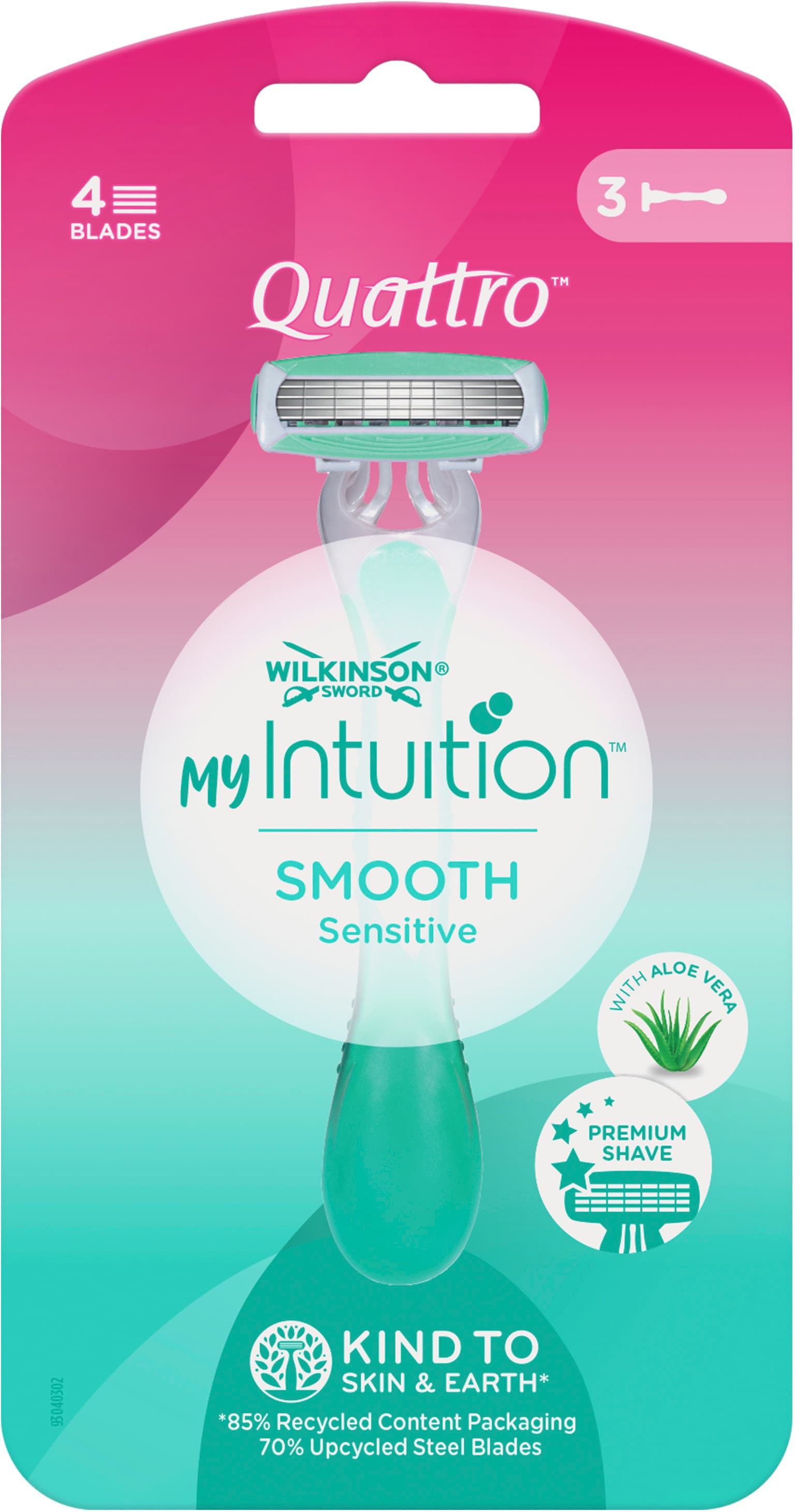 WILKINSON SWORD Quattro Smooth Sensitive Einwegrasierer