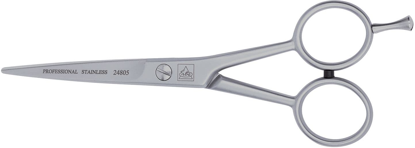 Erbe Haarschere Mikro-Zahnung mit abschraubbarem Fingerhaken 14cm