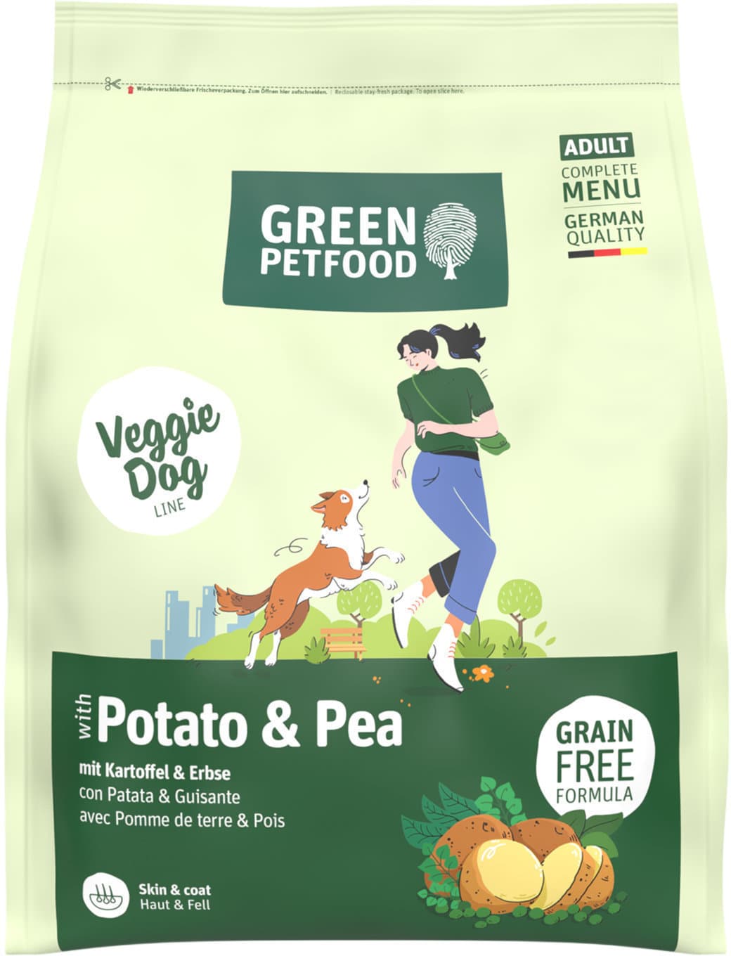 Green Petfood Hundetrockenfutter Veggie Dog mit Potato & Pea