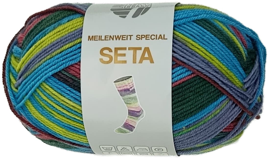 Lana Grossa Sockenwolle Meilenweit Special SETA Asia 4-fach