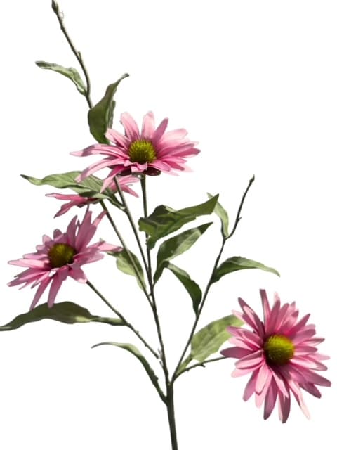 Kunstblume Asternzweig mit 4 Blüten