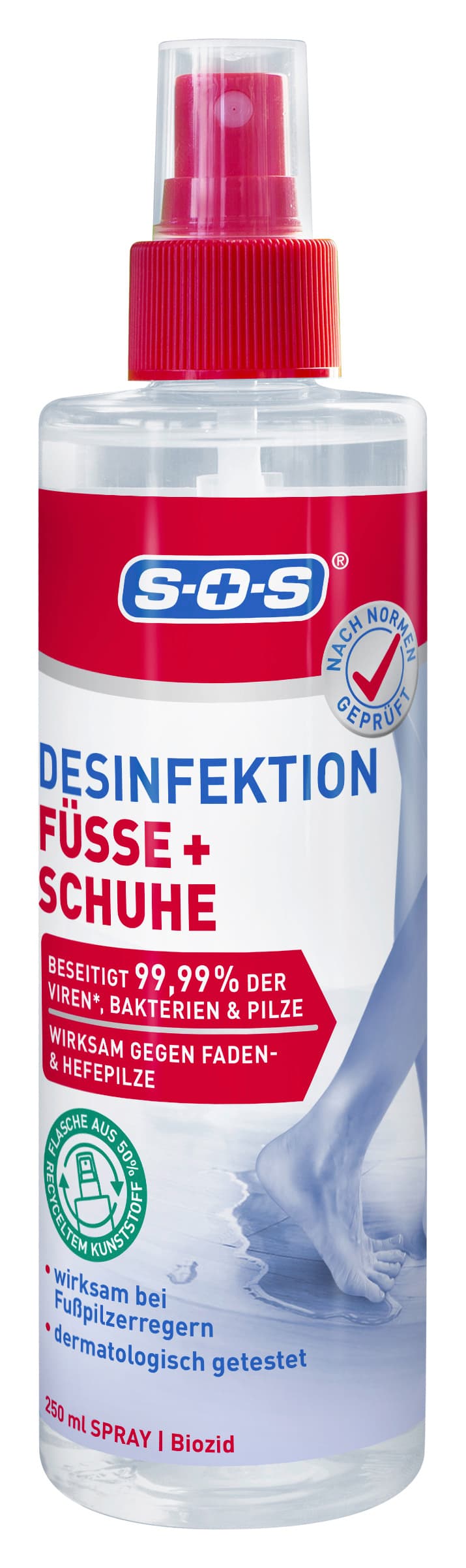 SOS Desinfektion Schuhe & Füße
