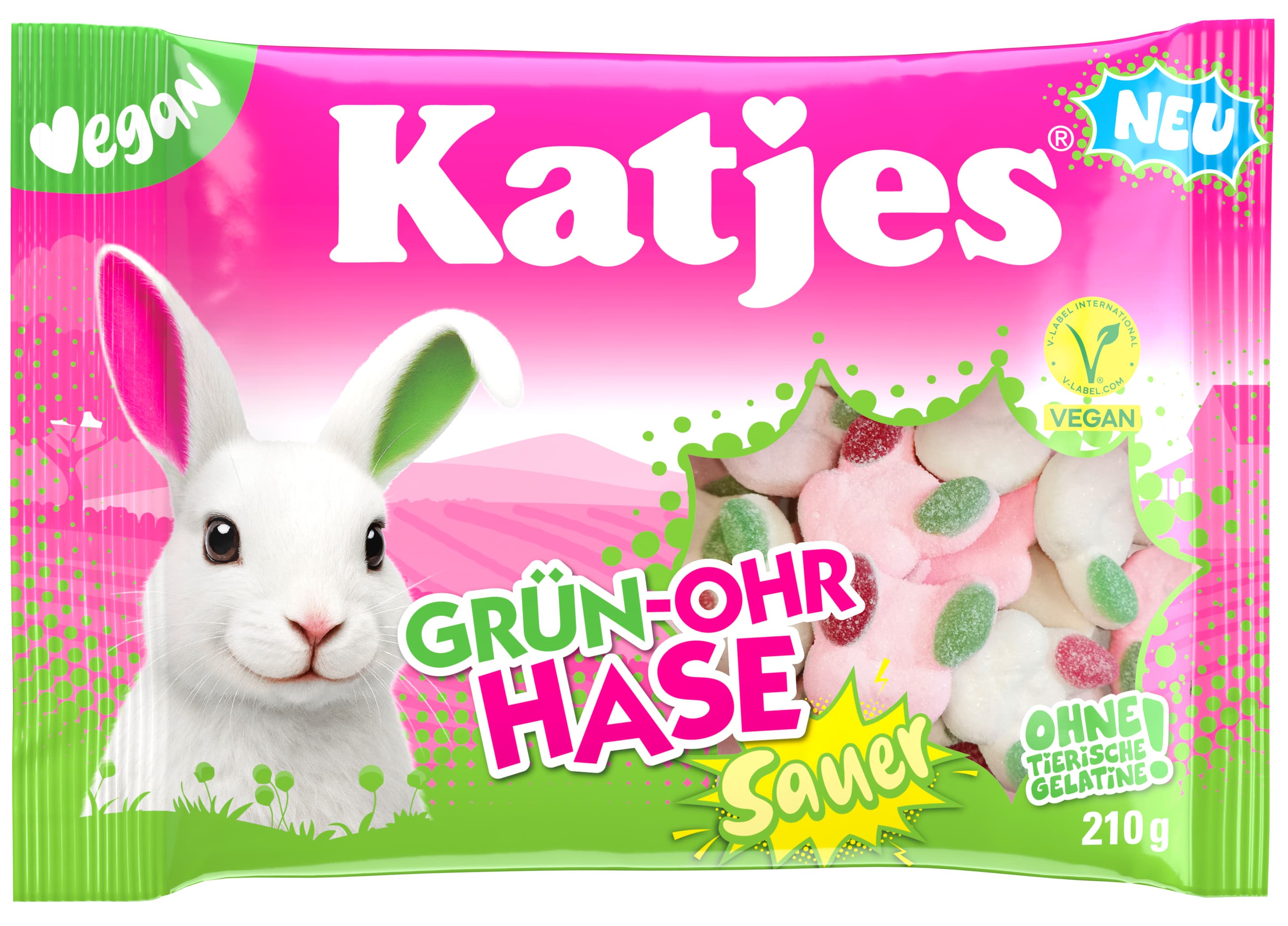 Katjes Grün-Ohr Hase sauer