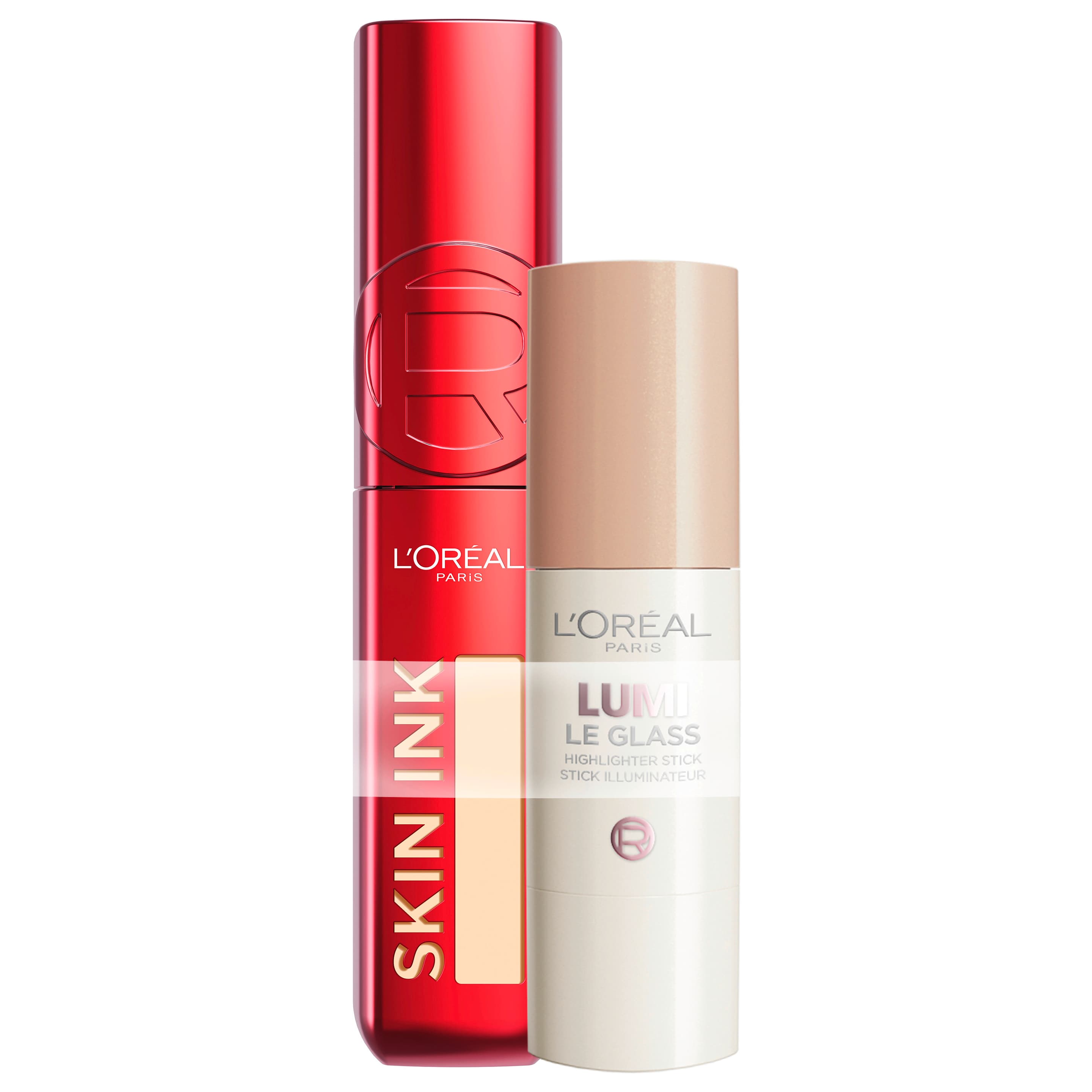 L'ORÉAL PARIS Infaillible Skin Ink & Lumi Le Glass Highlighter Stick Set